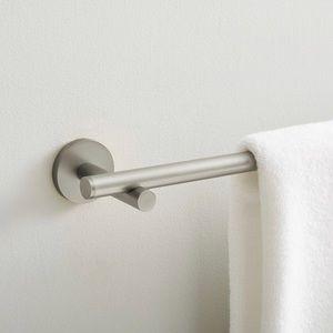 West Elm 24” Modern Overhang towel bar in brushed nickel